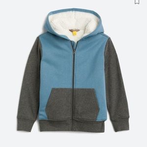 Sherpa fleece zip up jacket